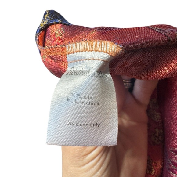 Realisation Par The Emilie Dress Shanghai Nights Silk Dress Size Small - Picture 7 of 7